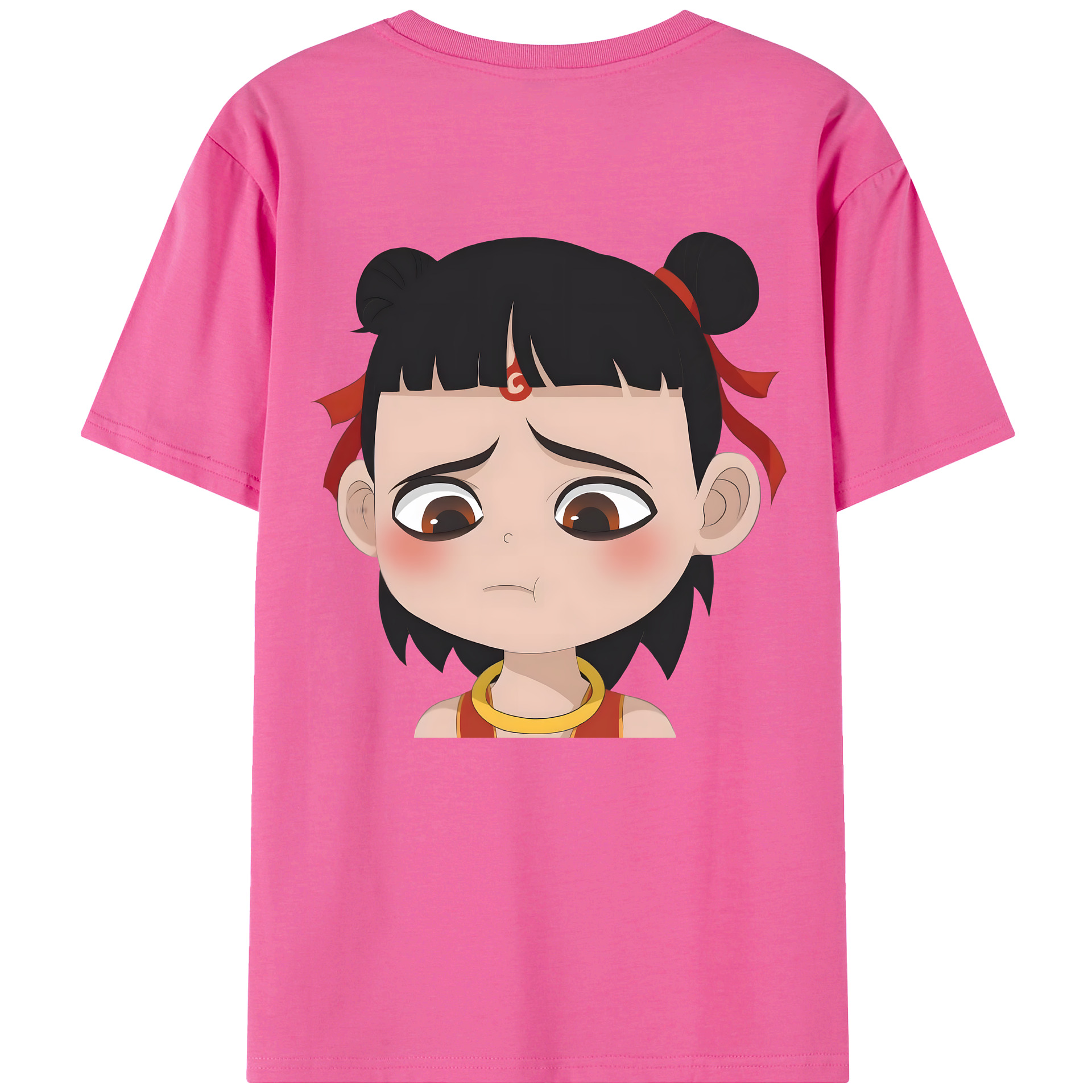 （画像用） Ne Zha 2 ナタ 魔童の大暴れ レディース半袖Tシャツ(バックプリント)